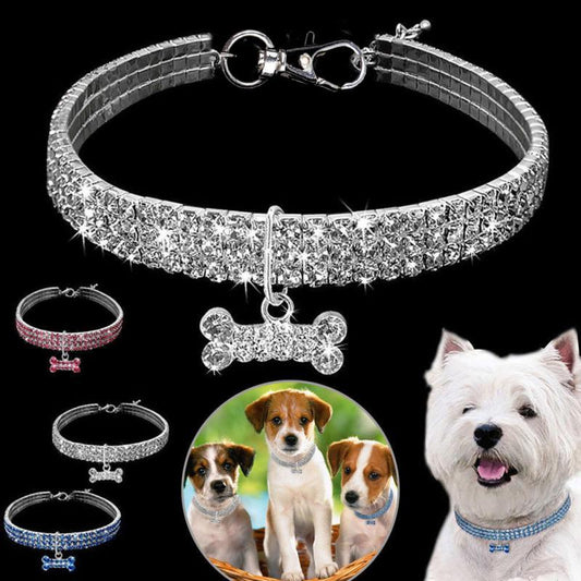 GlamBone™ Crystal Pet Collar