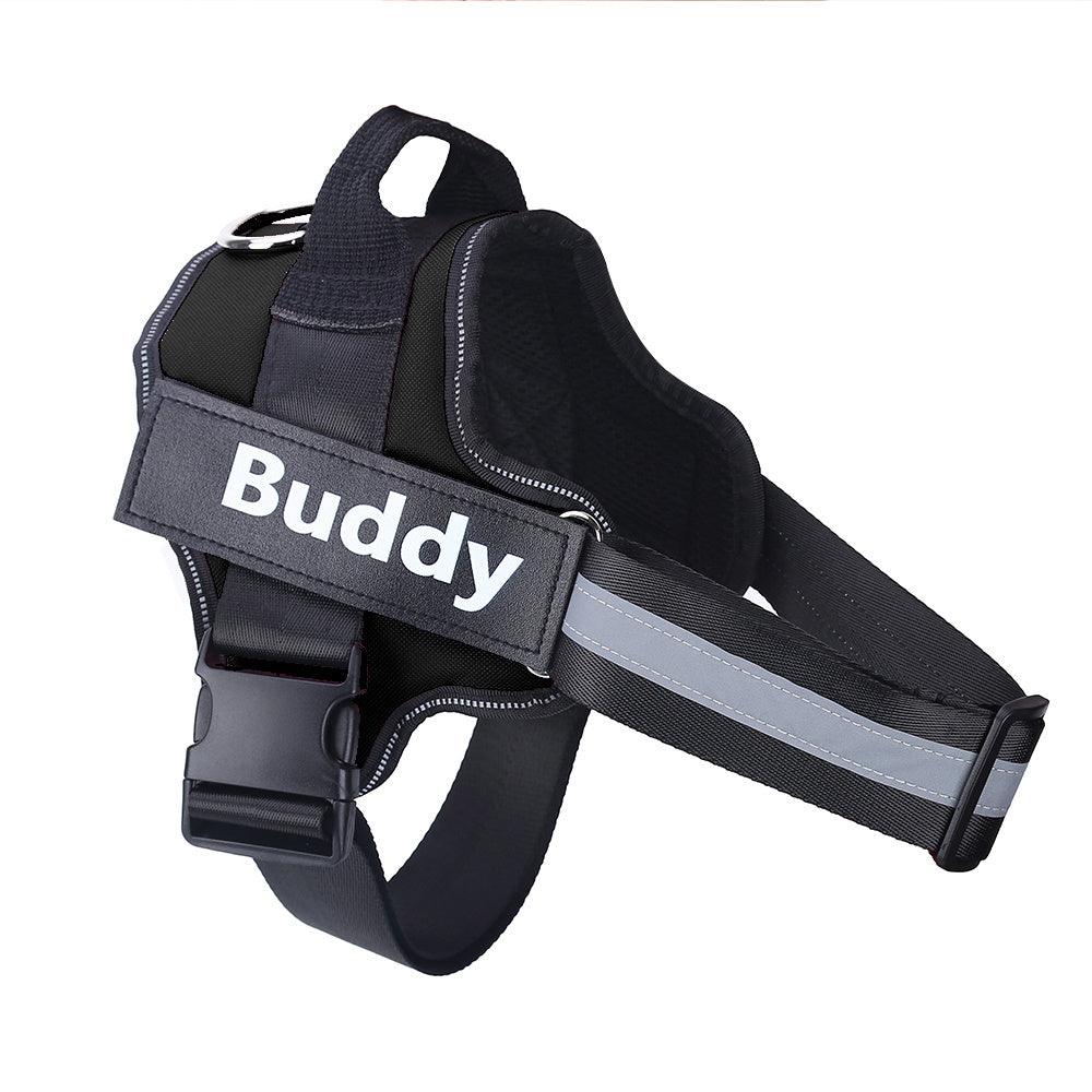Personalized No-Pull Dog Harness with Custom Name Tag