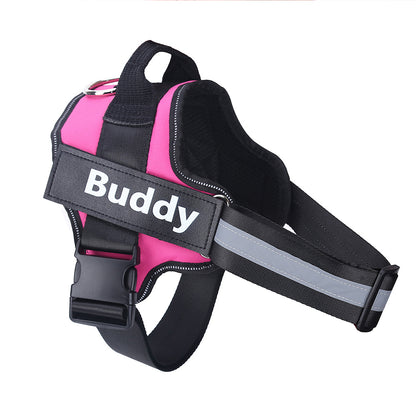 Personalized No-Pull Dog Harness with Custom Name Tag