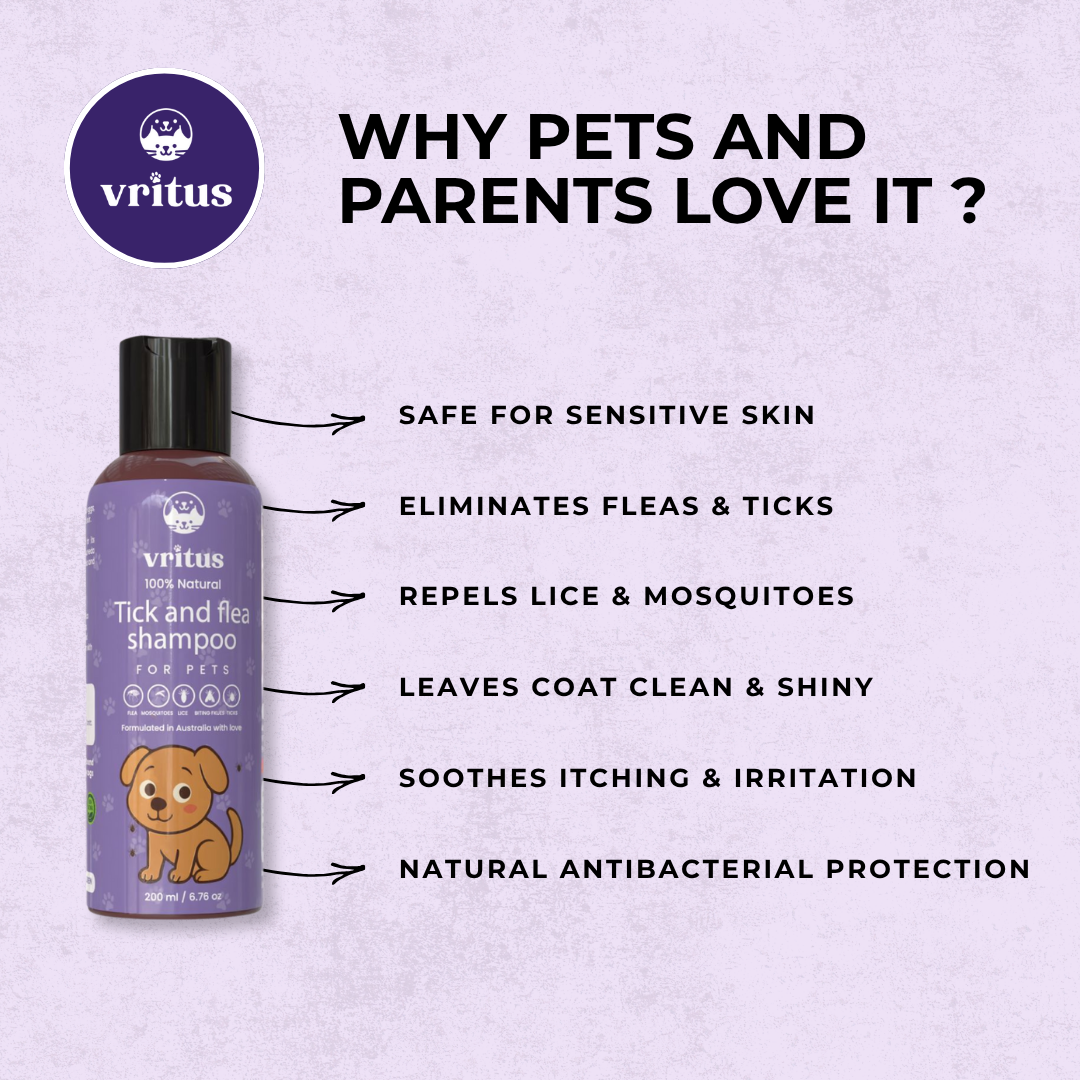 Vritus Tick-Flea Spray & Shampoo Combo