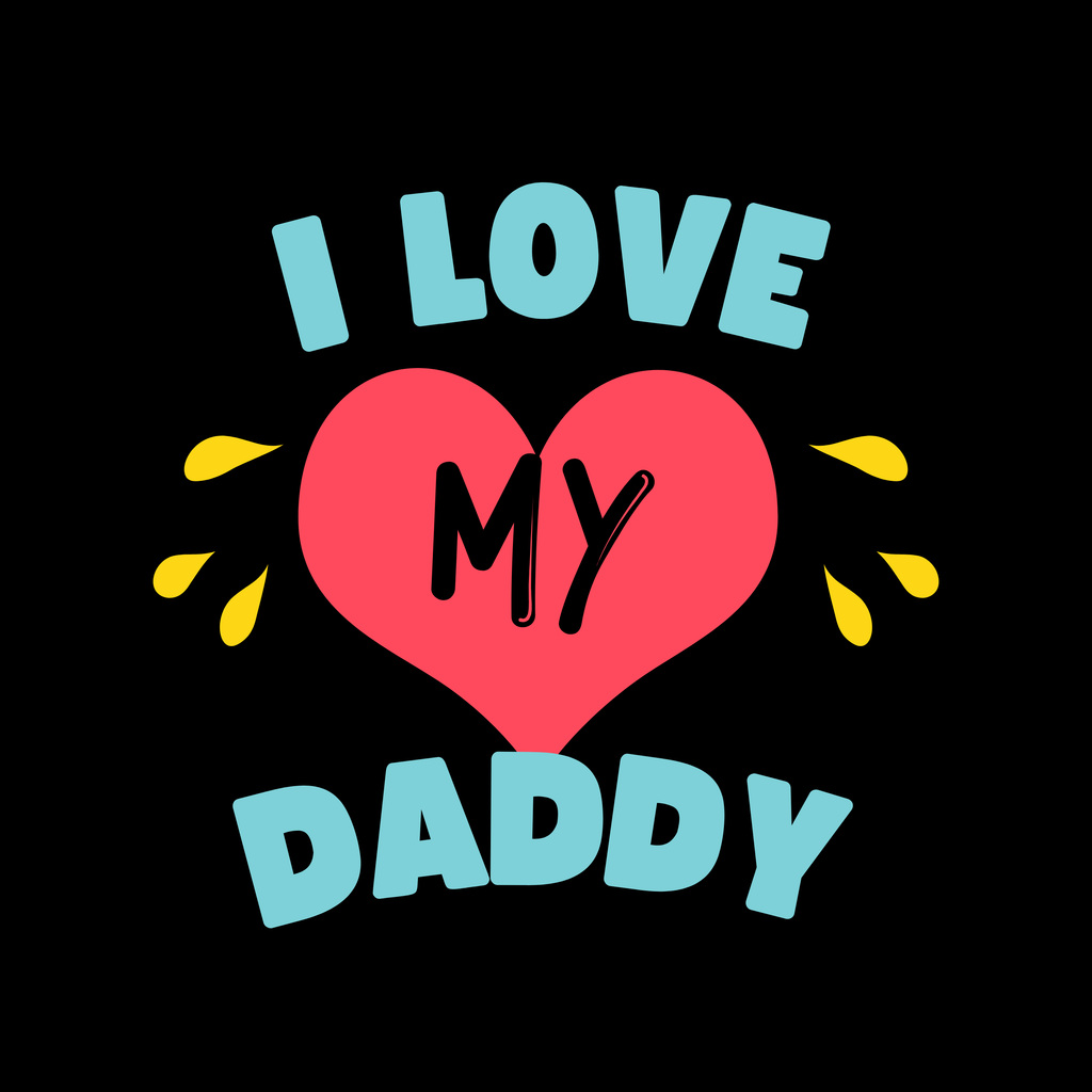 Vritus I love my daddy tshirt - Black