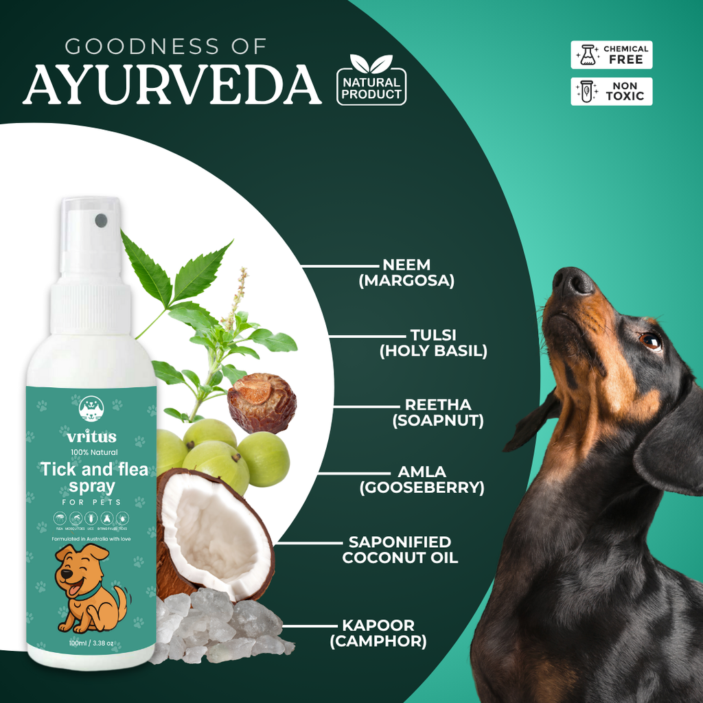 Vritus Tick-Flea Spray & Shampoo Combo