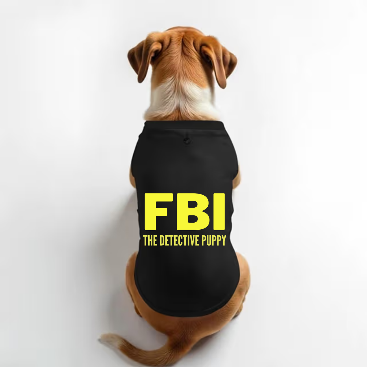 Vritus The detective puppy  tshirt - Black