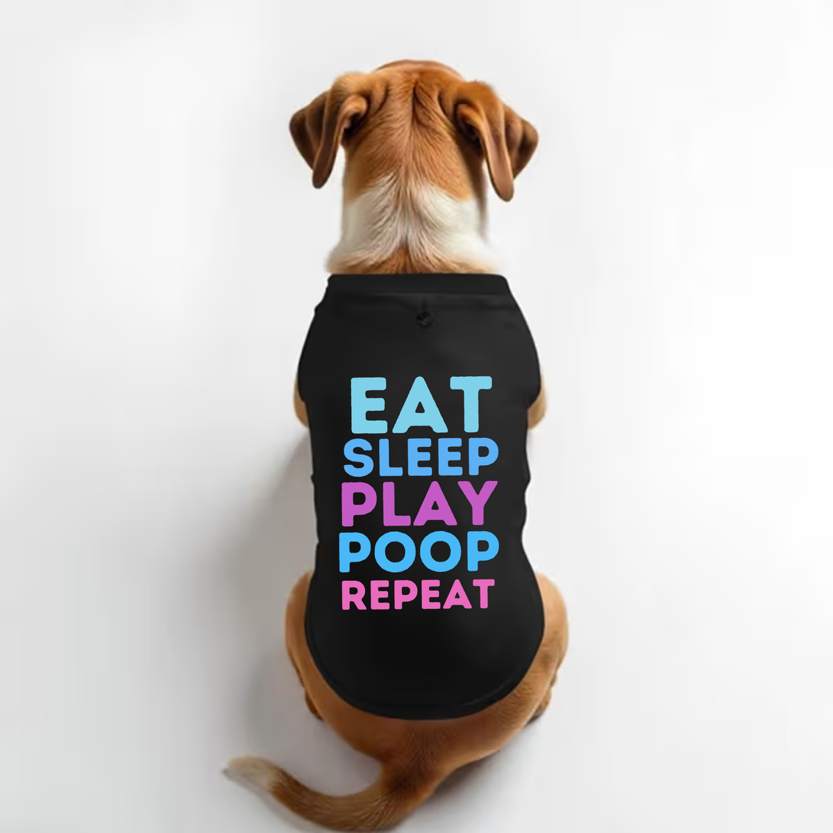 Vritus Eat Sleep Repeat  tshirt - Black