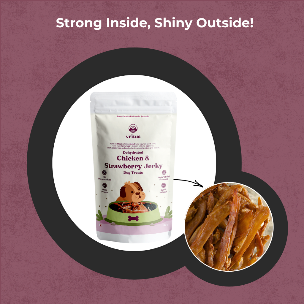 Chicken Jerky | Strawberry Flavour