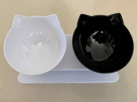 Tilted Cat Ear Bowls with Base