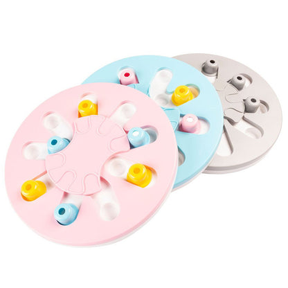 Pet Puzzle Feeder Training Game Plate