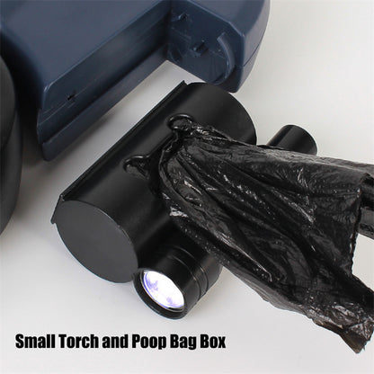 Tangle-Free Dual Dog Leash with LED Flashlight