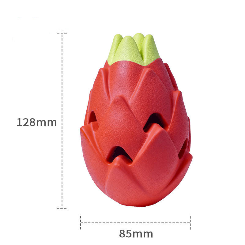 Strawberry Treat Dispensing Dog Toy