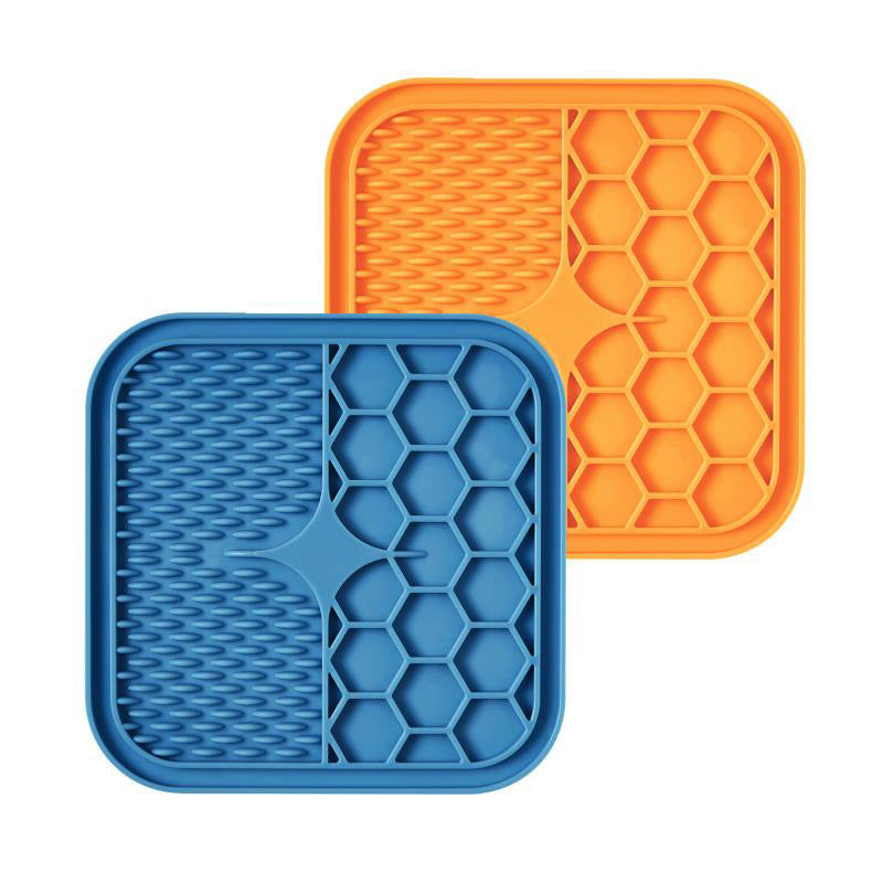 HexGrip Pet Licking Pad Slow Feeder Bowl