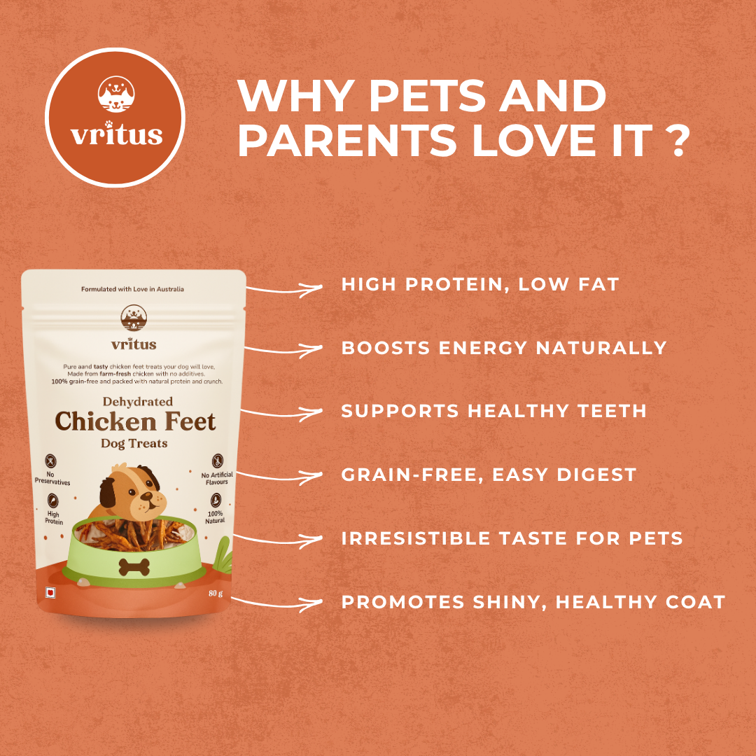 Dehydrated Chicken Feet  | 80g