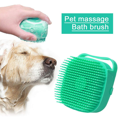 2-in-1 Pet Shampoo Bath Brush
