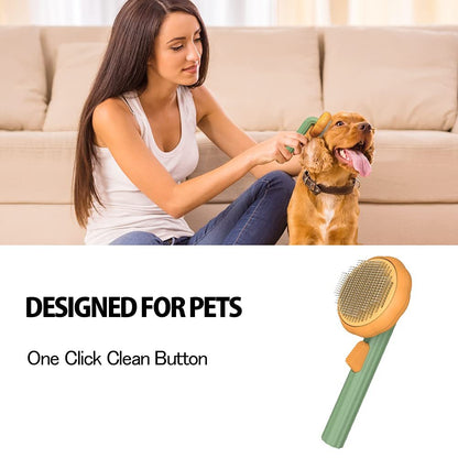 Self-Cleaning Pet Grooming Brush