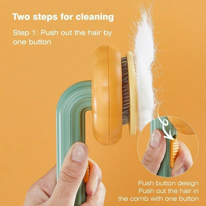 Self-Cleaning Pet Grooming Brush