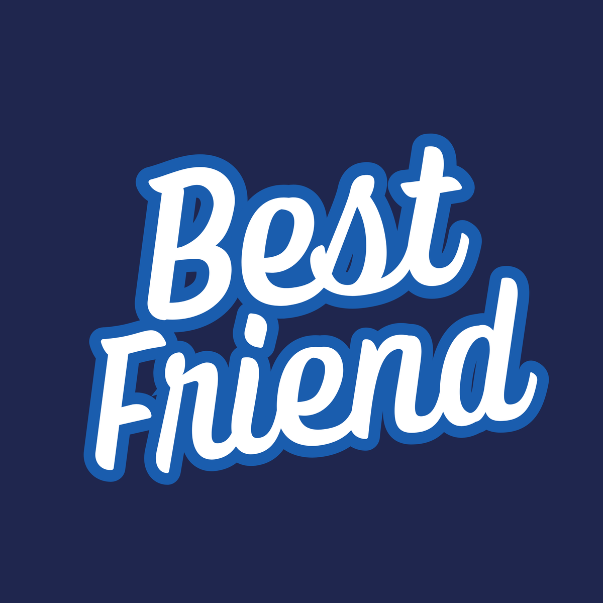Vritus Best Friend Tshirt- Blue