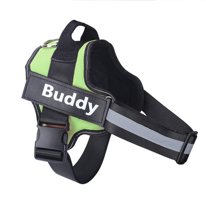 Personalized No-Pull Dog Harness with Custom Name Tag