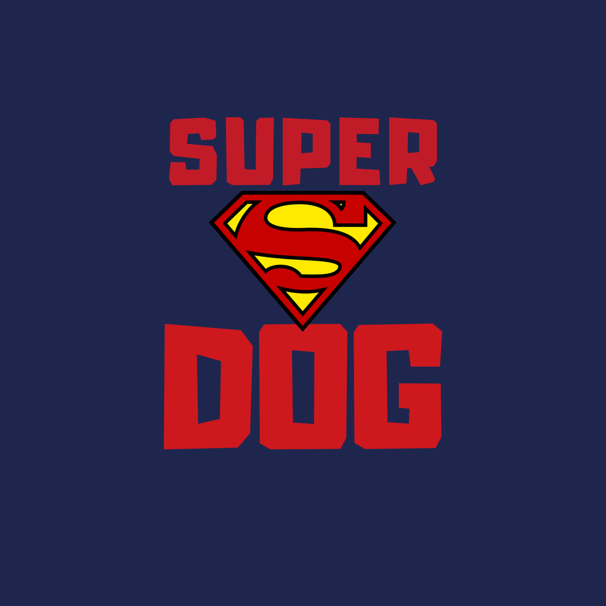 Vritus Super Dog Tshirt- Blue