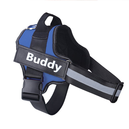 Personalized No-Pull Dog Harness with Custom Name Tag