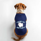 Vritus I'M Not Fat Just Fluffy   Tshirt- Blue