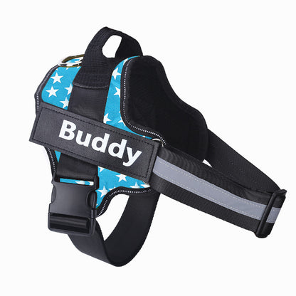 Personalized No-Pull Dog Harness with Custom Name Tag