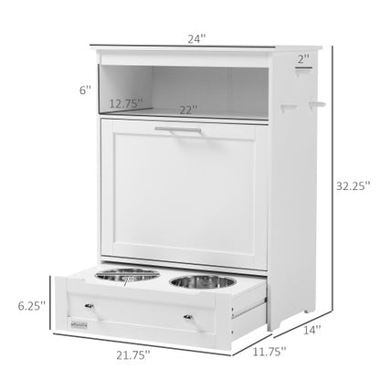Modern Pet Feeder Station Locker