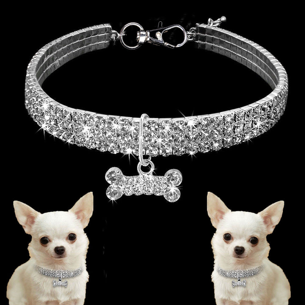 GlamBone™ Crystal Pet Collar