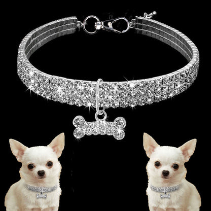 GlamBone™ Crystal Pet Collar