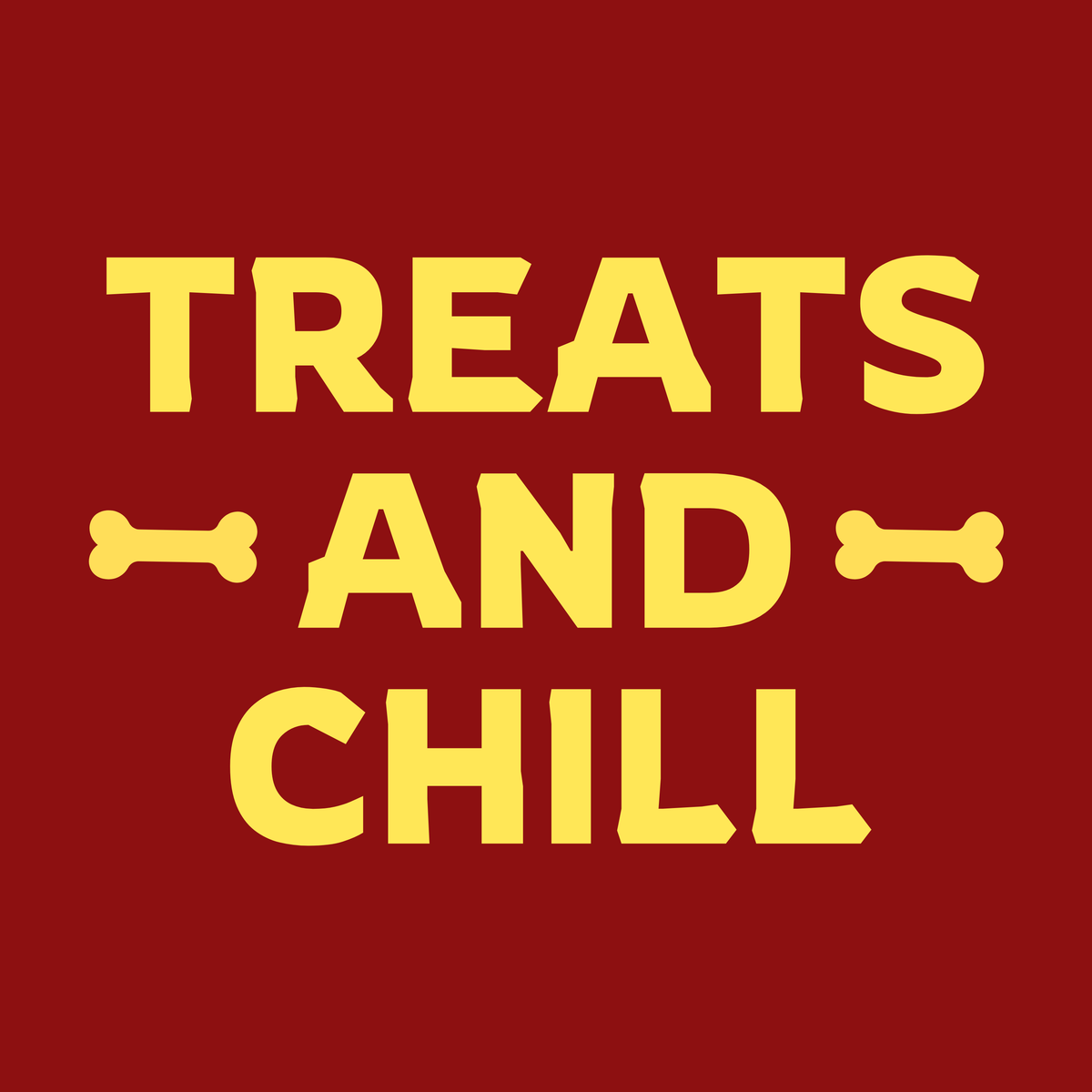 Vritus Treats and Chill Tshirt- Red
