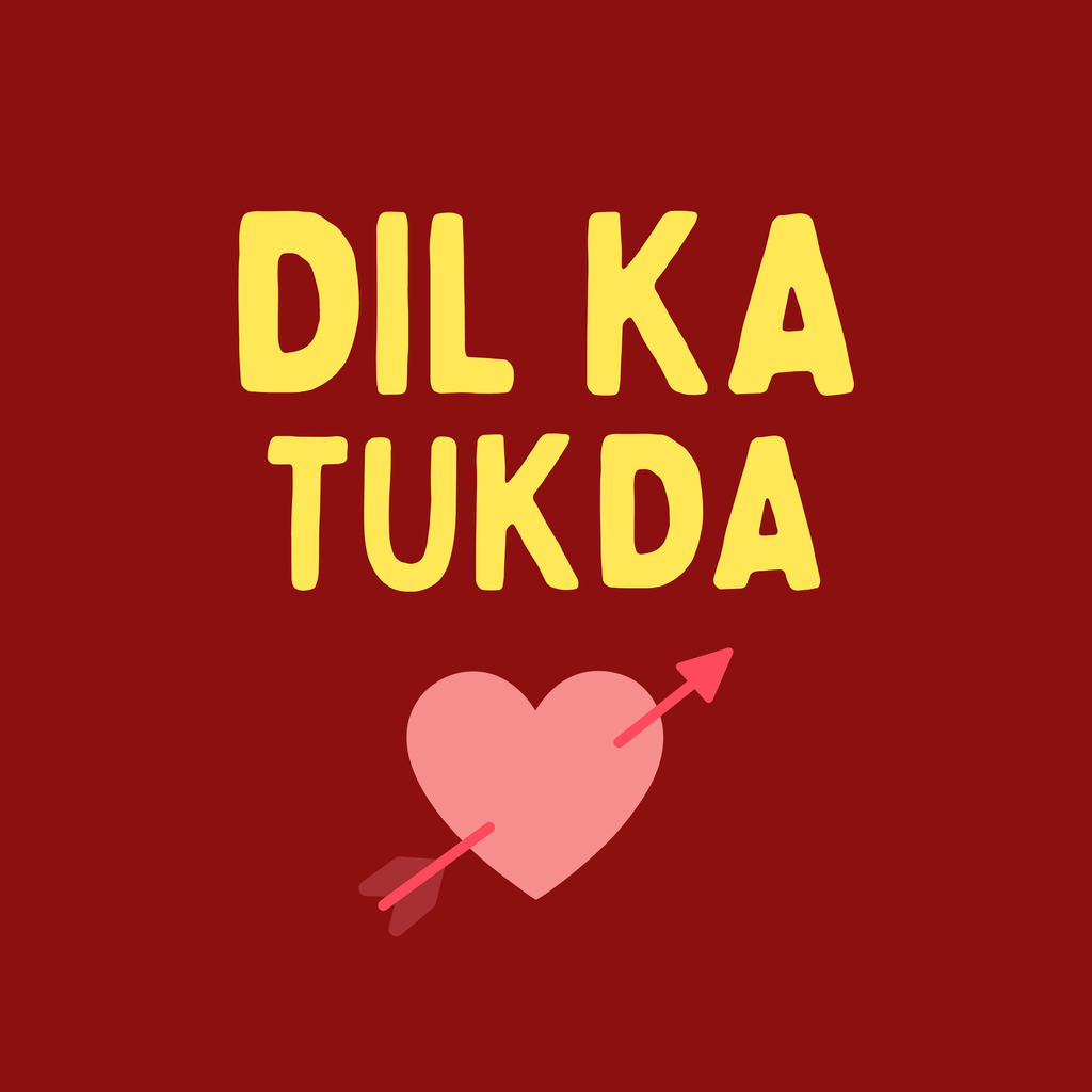 Vritus Dil Ka Tukda Tshirt- Red