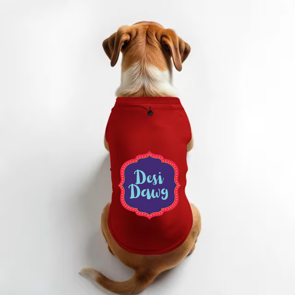 Vritus Desi Dawg Tshirt- Red