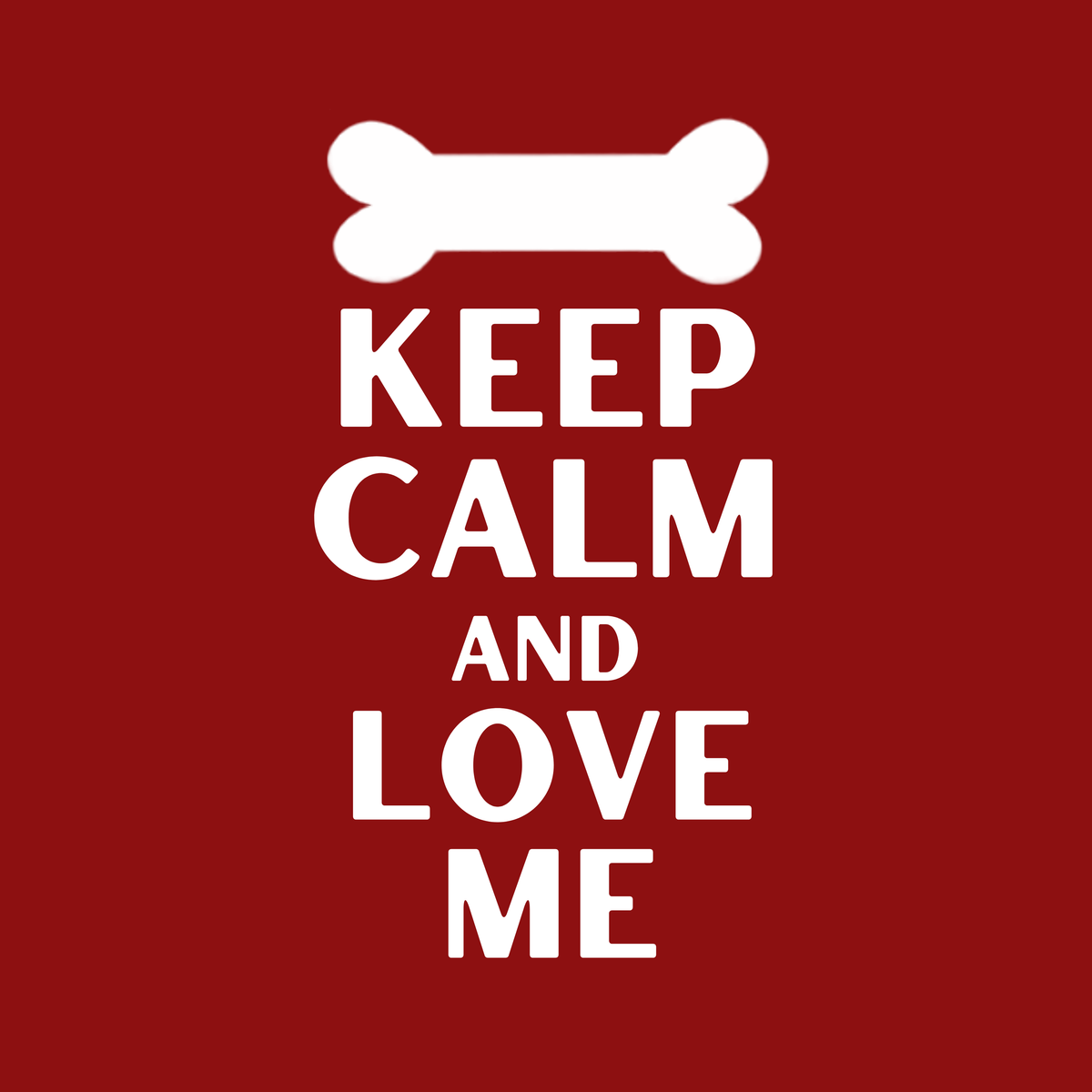 Vritus Keep Calm and Love me  Tshirt- Red