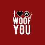 Vritus I love woof you Tshirt- Red
