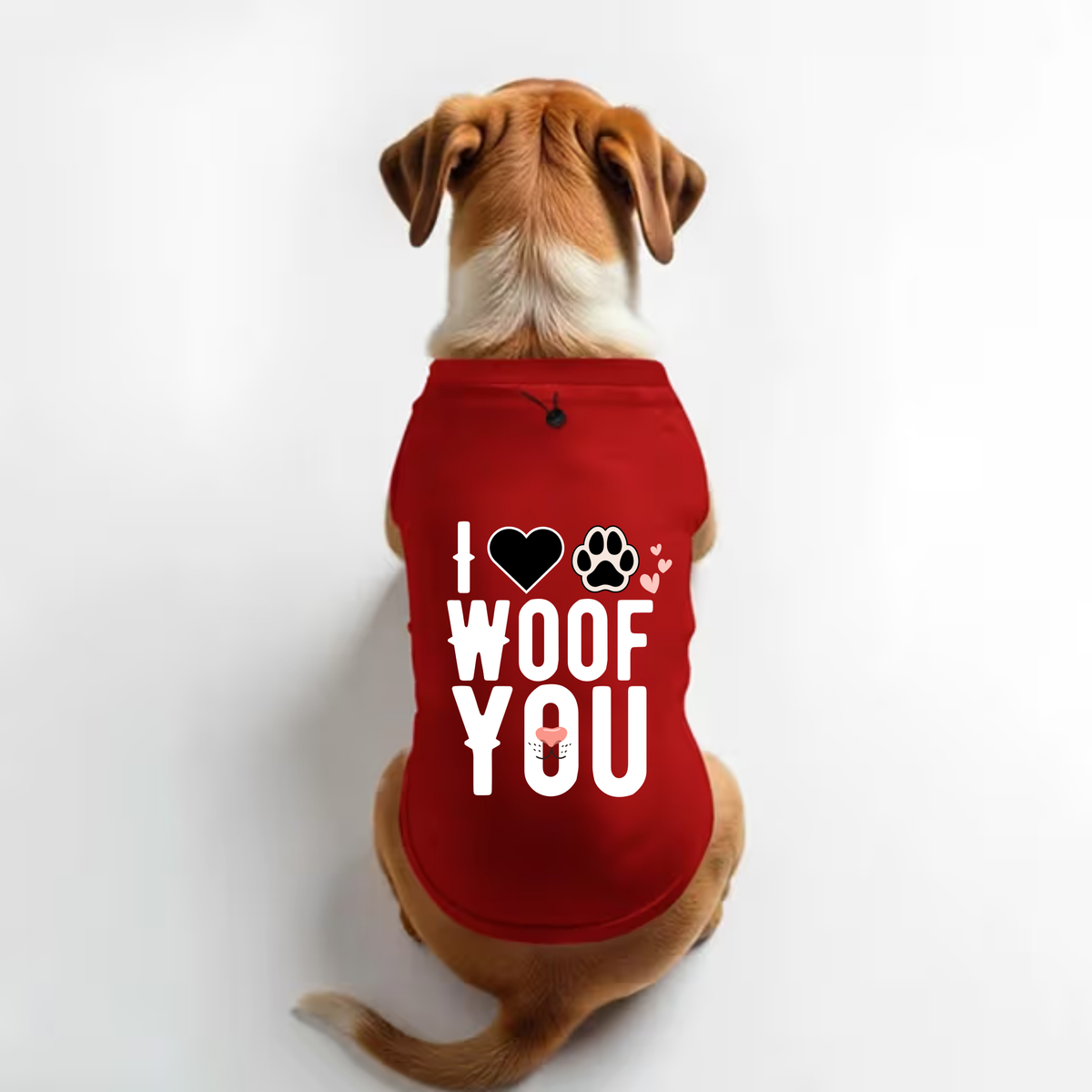 Vritus I love woof you Tshirt- Red