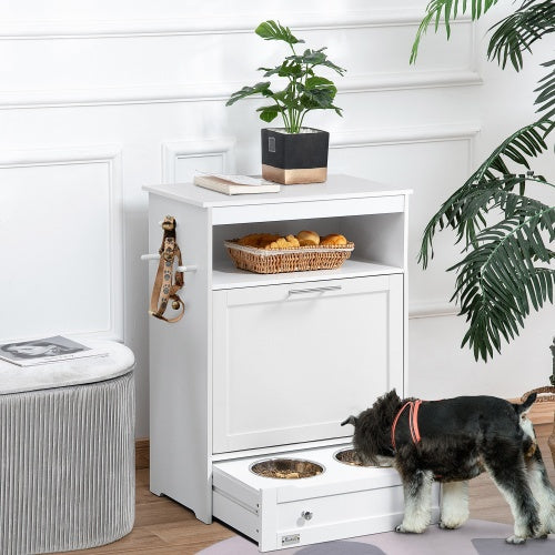 Modern Pet Feeder Station Locker