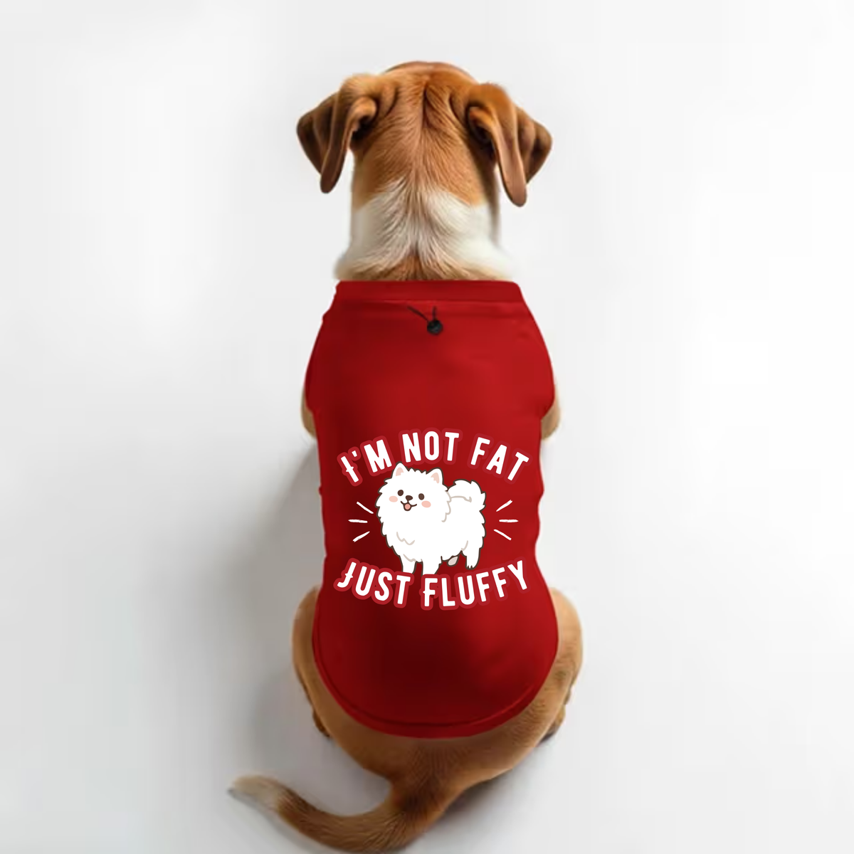 Vritus I'm not fat just fluffy Tshirt - Red