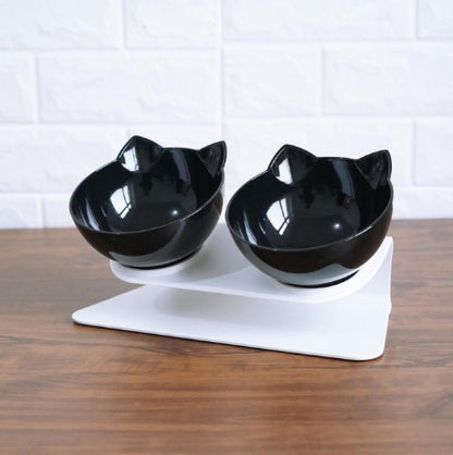 Tilted Cat Ear Bowls with Base