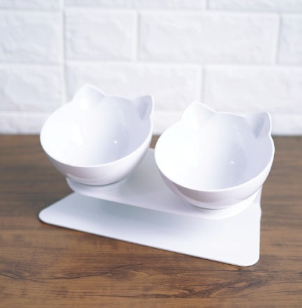 Tilted Cat Ear Bowls with Base