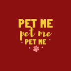Vritus Pet Me  tshirt - Red