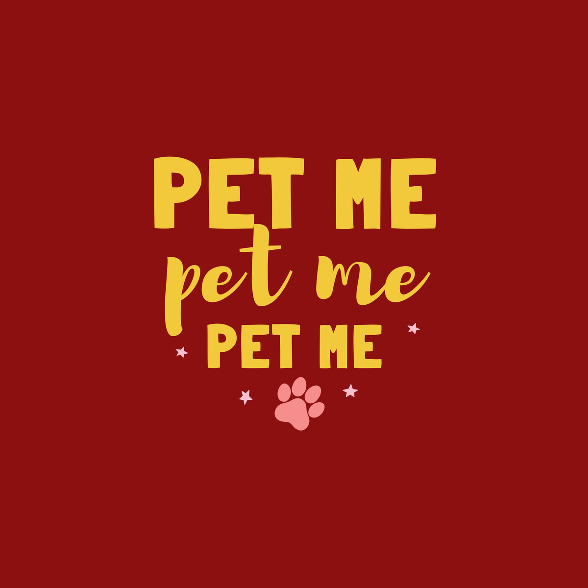 Vritus Pet Me  tshirt - Red