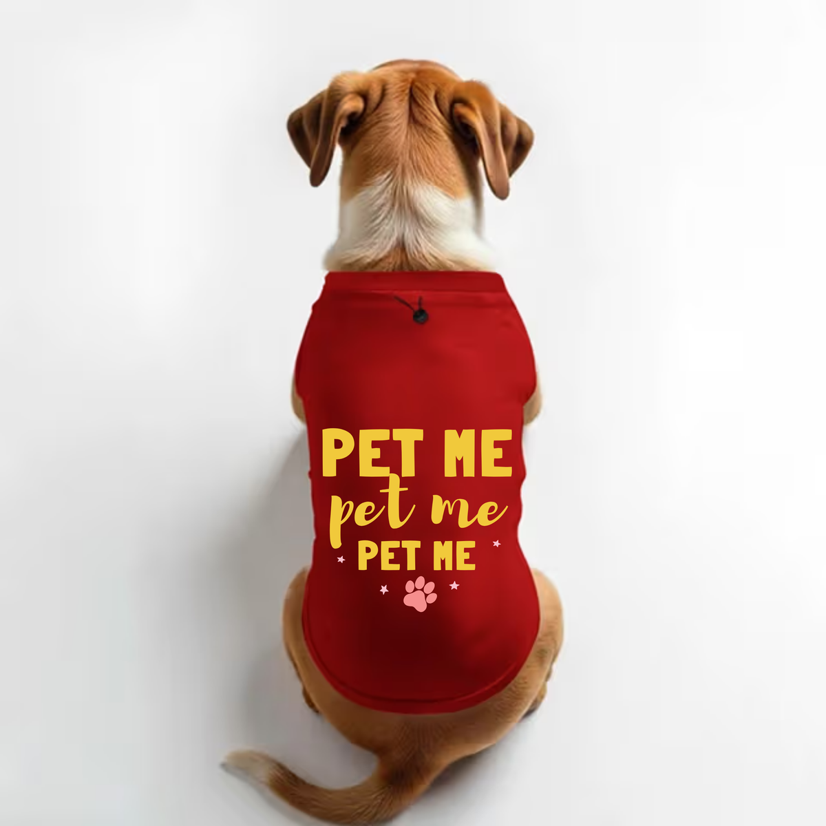 Vritus Pet Me  tshirt - Red
