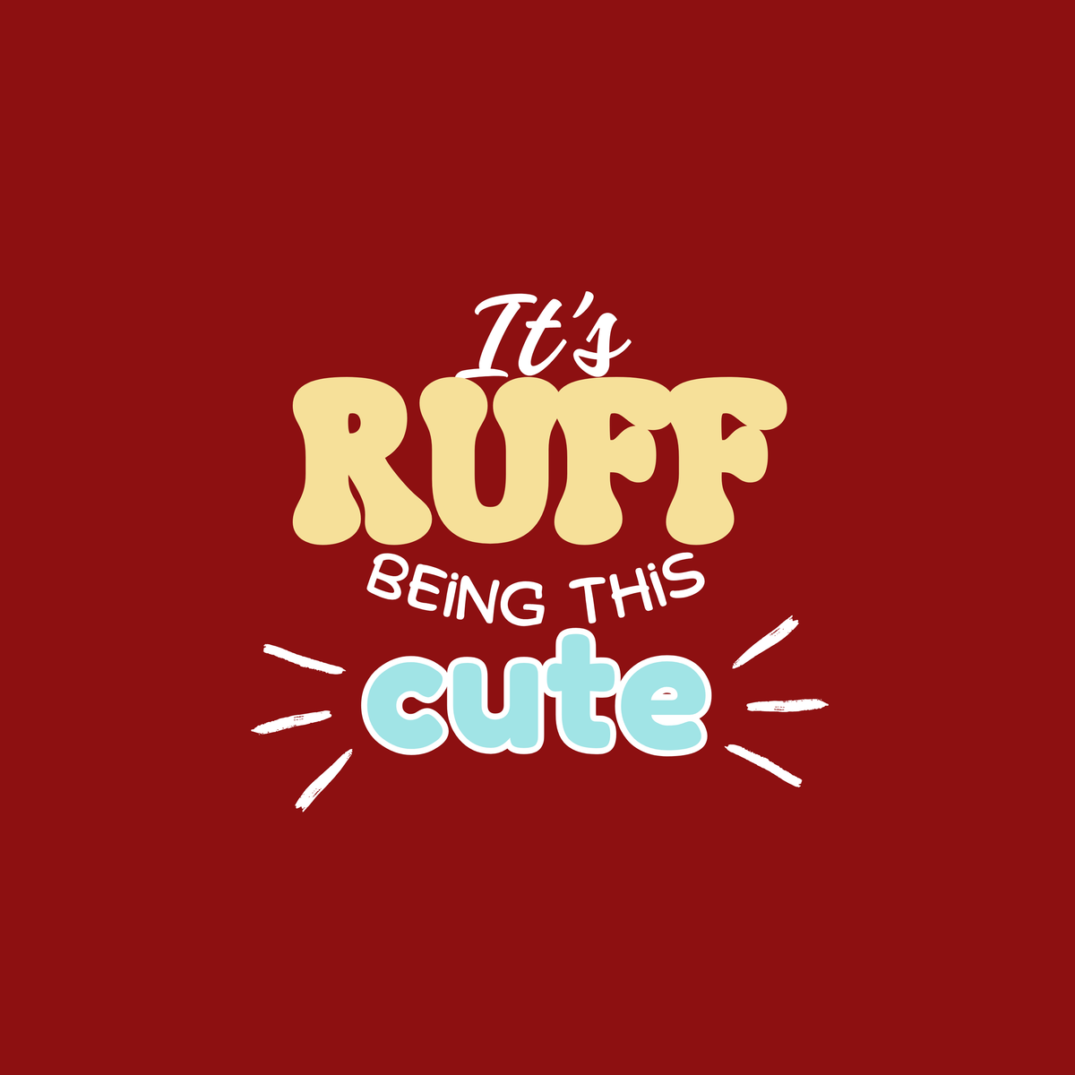 Vritus Ruff Cute Tshirt - Red