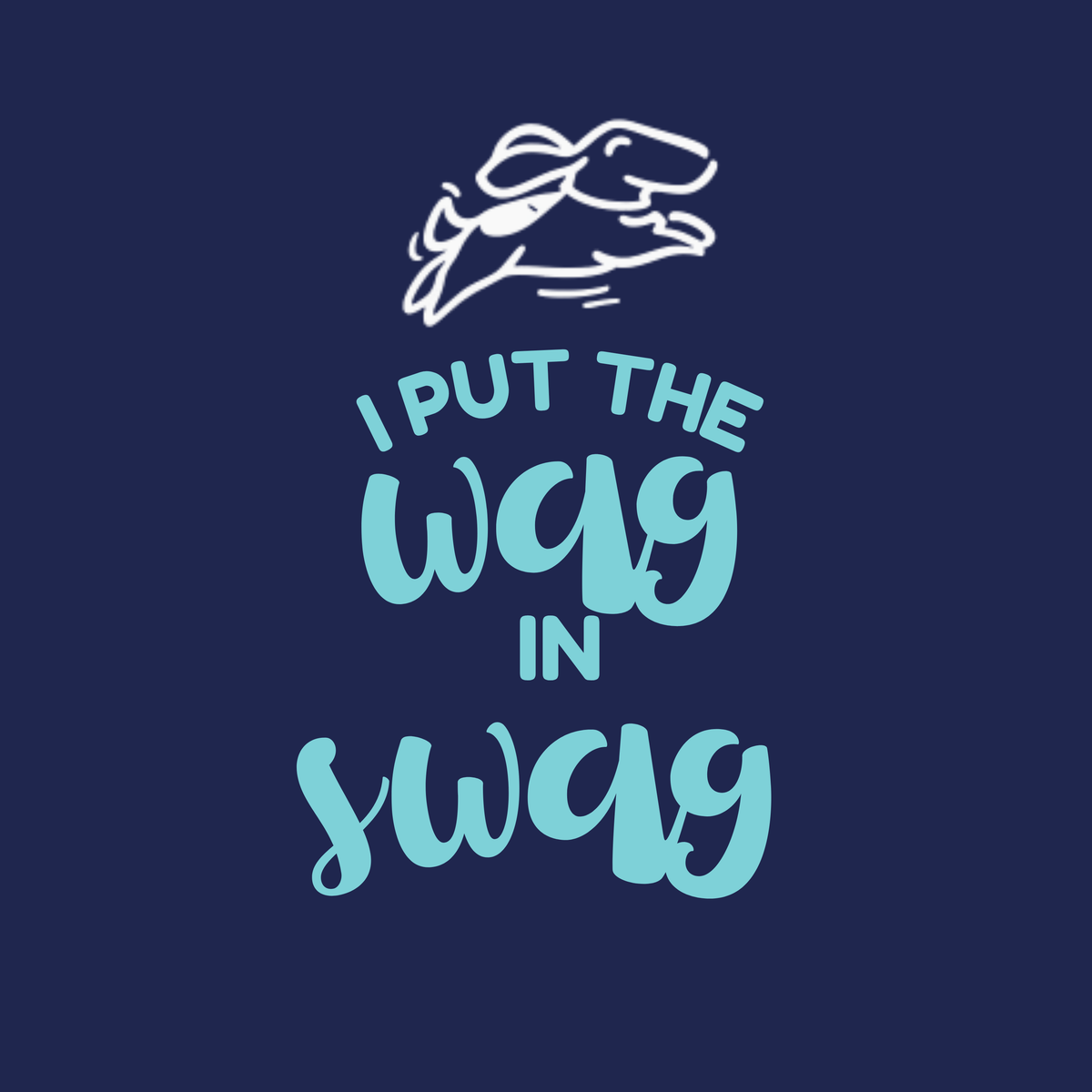 Vritus Wag in Swag Tshirt - Blue