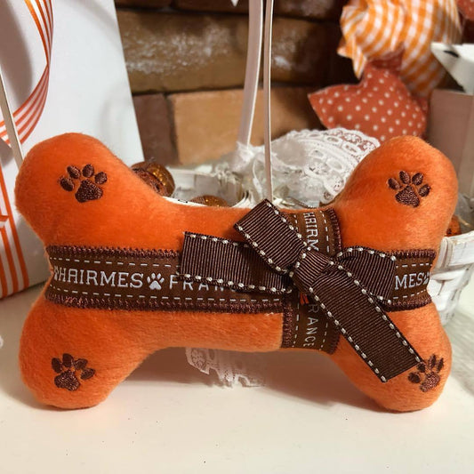 "Hairmes" Luxury-Inspired Plush Dog Toy Set