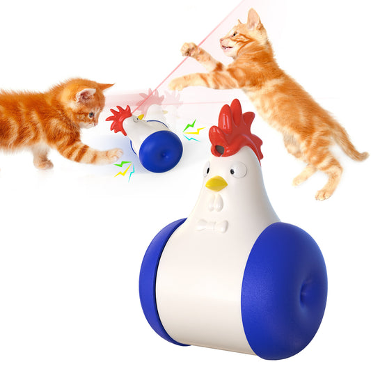 Chicken-Shaped Rolling Cat Toy