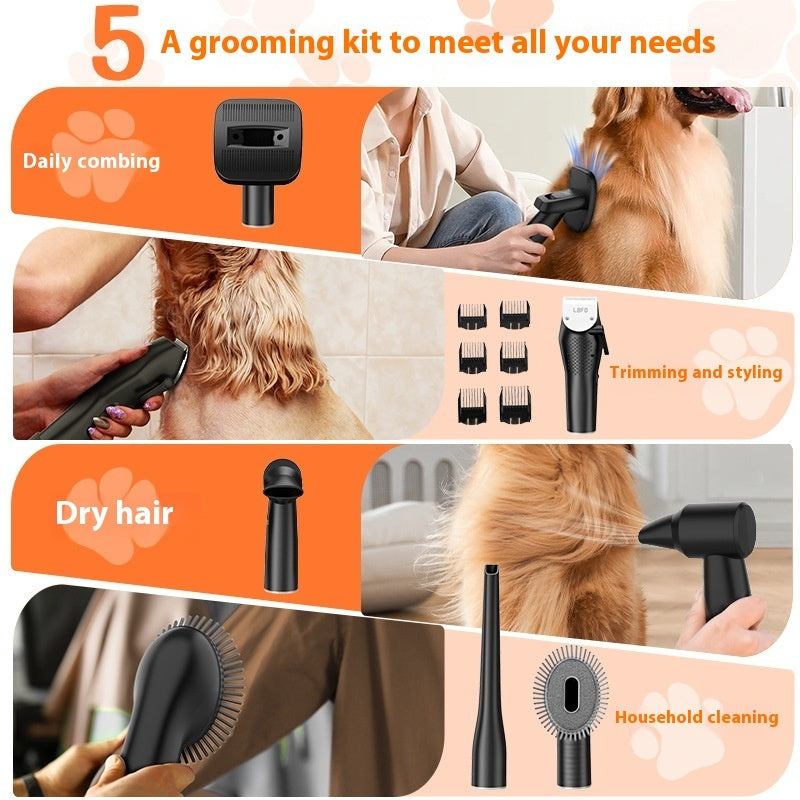 Low-Noise Pet Hair Grooming Vacuum