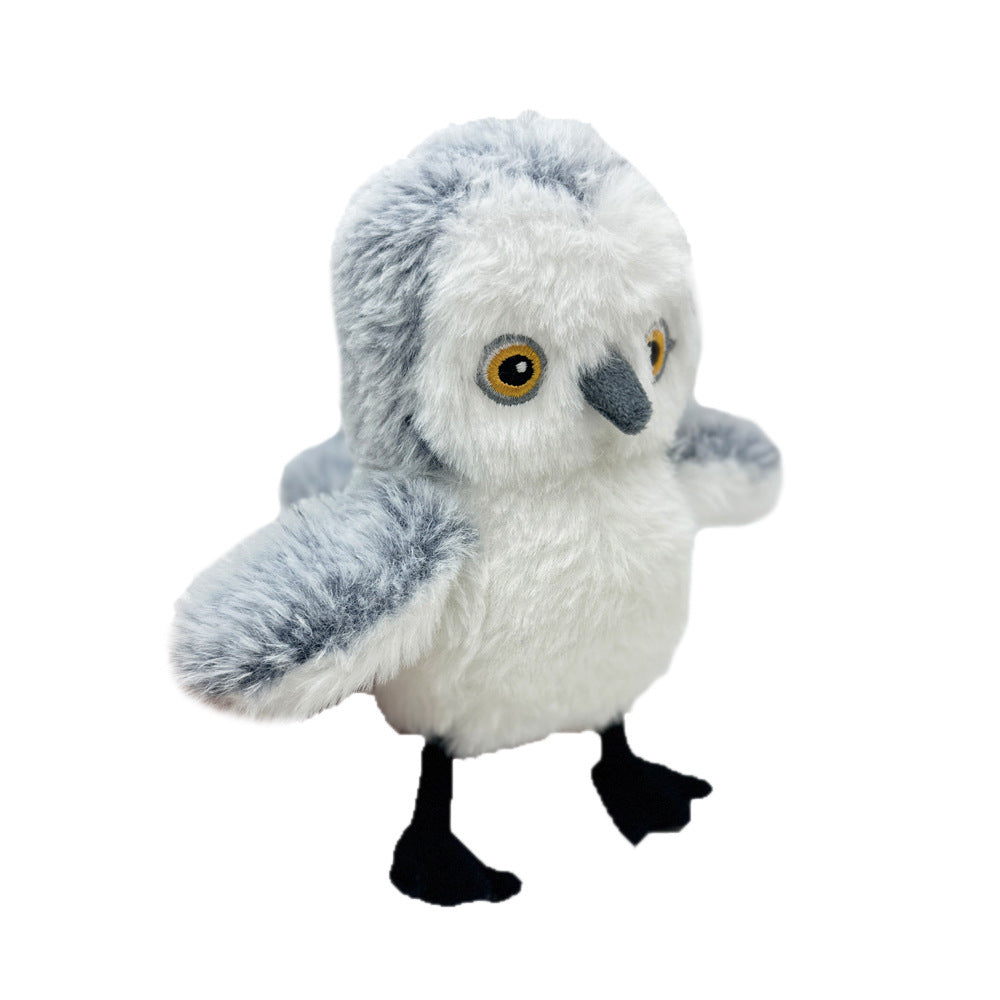 Interactive Chirping Plush Bird Toy