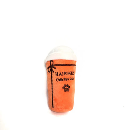 "Hairmes" Luxury-Inspired Plush Dog Toy Set