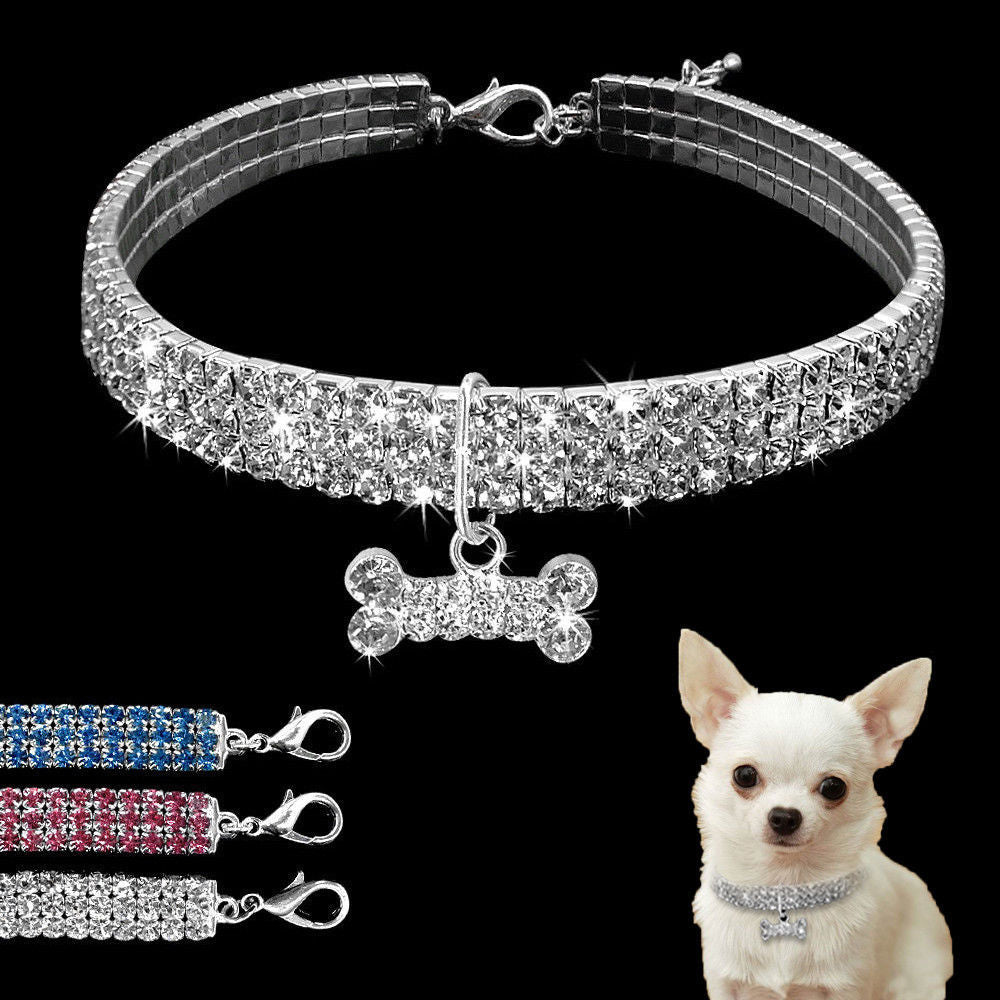 GlamBone™ Crystal Pet Collar