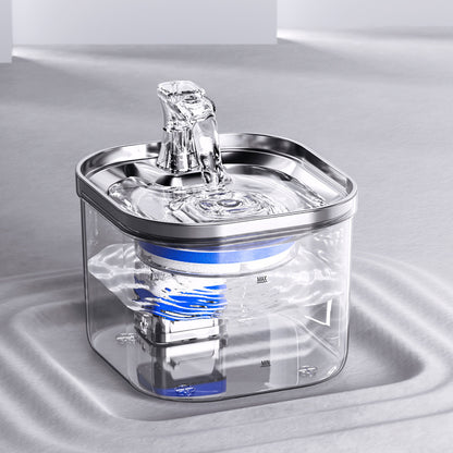 Transparent Pet Water Fountain