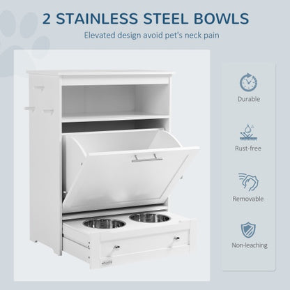 Modern Pet Feeder Station Locker